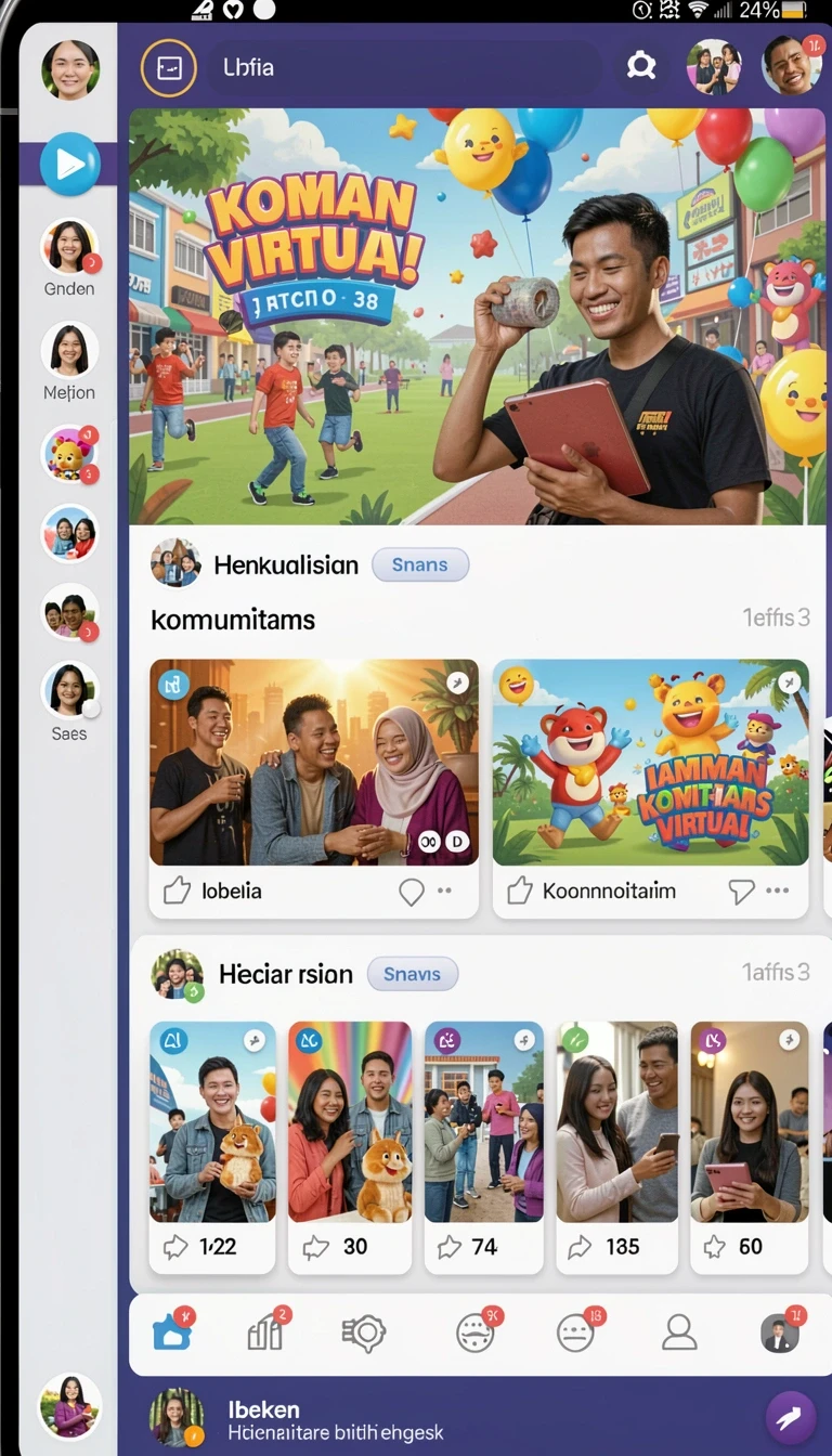 Beragam pilihan permainan menarik dalam aplikasi tvtoto APK Terbaru untuk Android Tanpa Iklan.