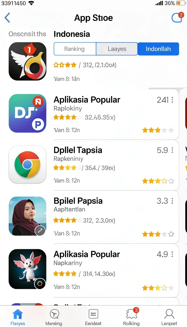 Beragam pilihan permainan menarik dalam aplikasi Aplikasi baru01 Ringan untuk Android.