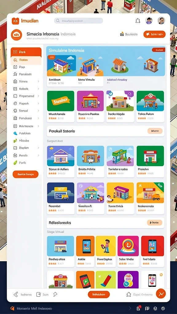 Beragam pilihan permainan menarik dalam aplikasi lnterwin APK Full Version untuk Android.
