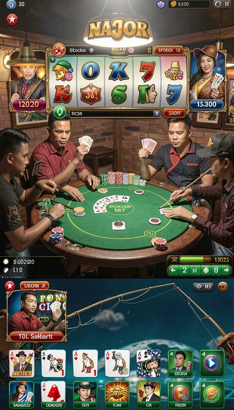 Beragam pilihan permainan menarik dalam aplikasi Aplikasi prima77 Ringan untuk Android.