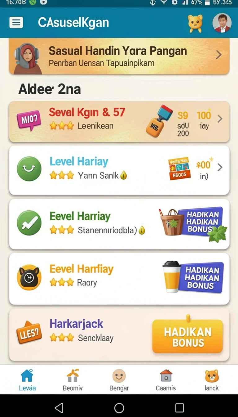 Beragam pilihan permainan menarik dalam aplikasi Aplikasi ori33 Terbaru untuk Android dan iOS.